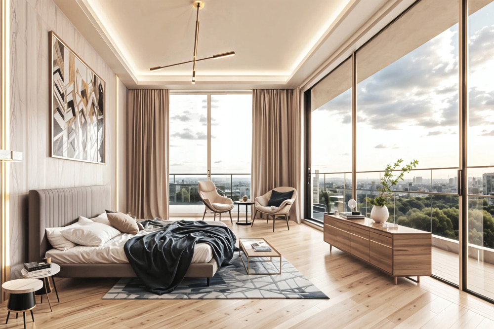 Artist's impression of a luxury apartment interior